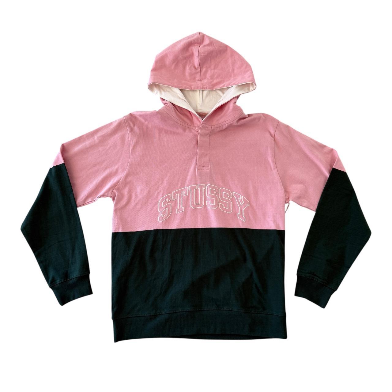 Stussy ピンク カバーオール M ☆送料・関税込☆Stussy☆Stussy Stock Sweater PINK☆ニット