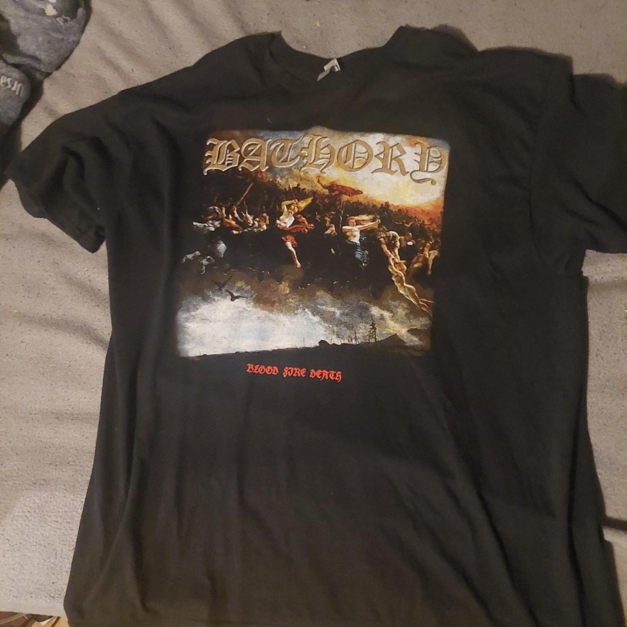 Bathory blood fire death t shirt Never... - Depop