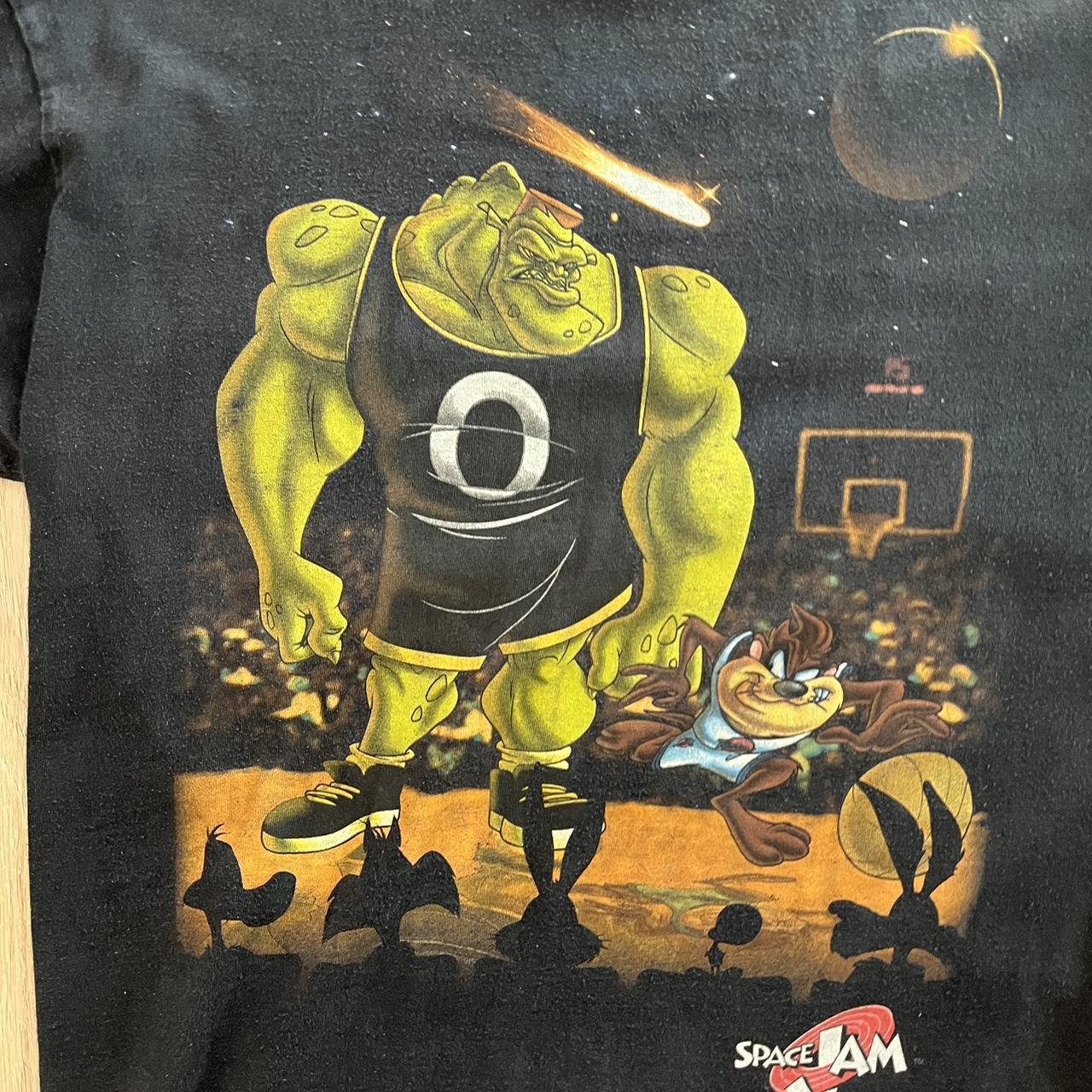 Vintage space jam looney tunes monstars taz shirt.... - Depop