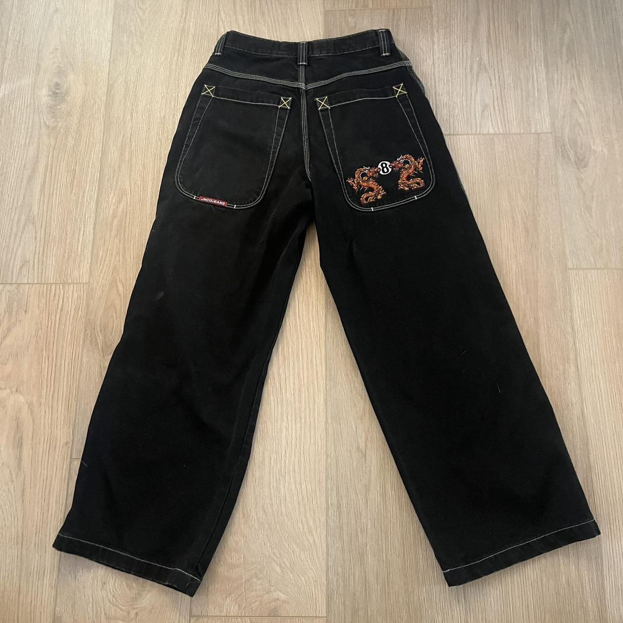 Vintage jnco dragón 8 ball jeans. Size 31x30 I... - Depop