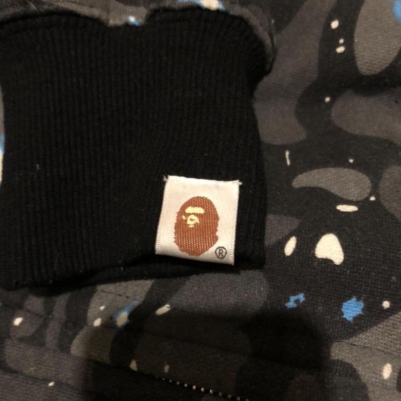 Rare glow in the dark space camo bape hoodie - Depop