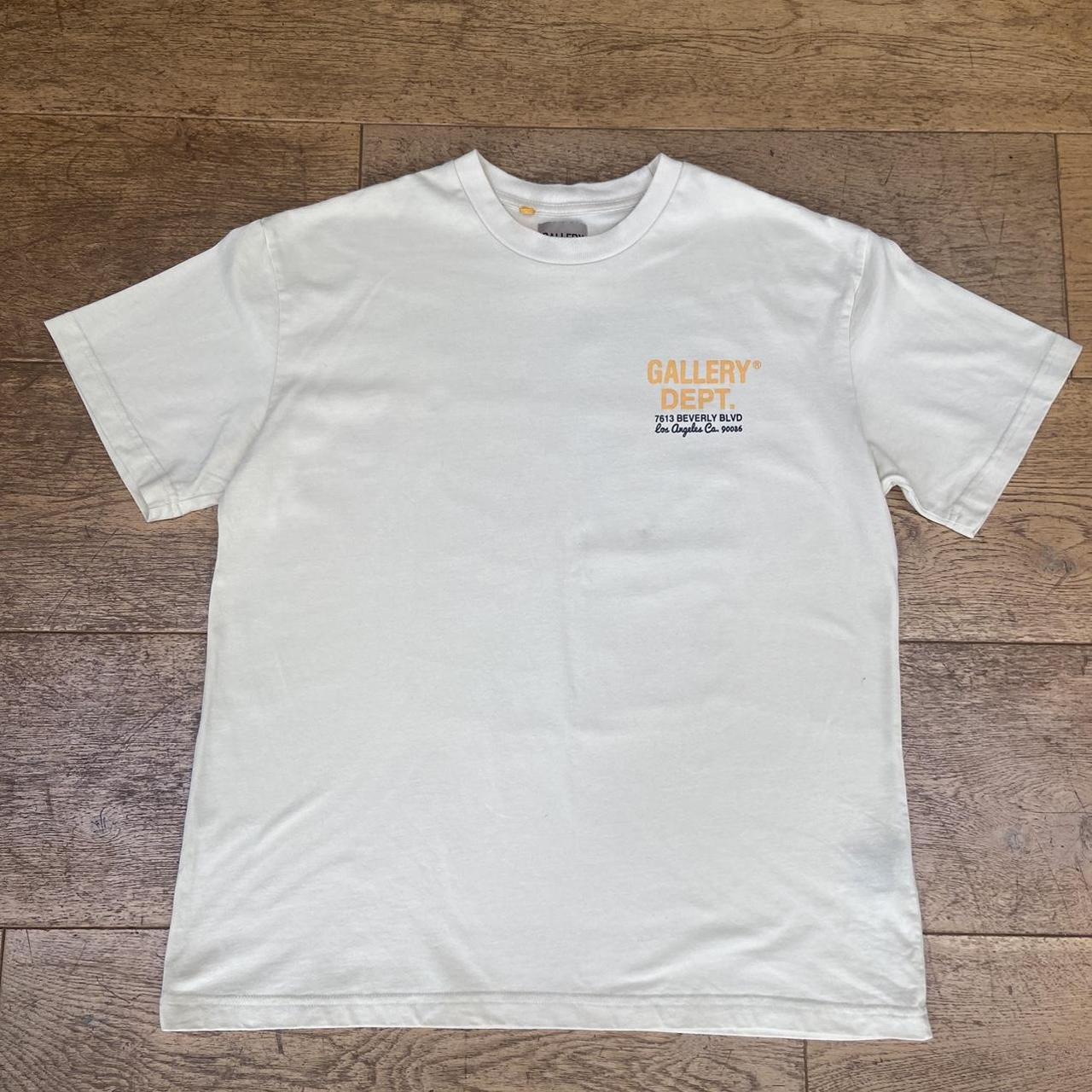 Authentic GALLERY DEPT. Drive through Creme T-shirt - Depop