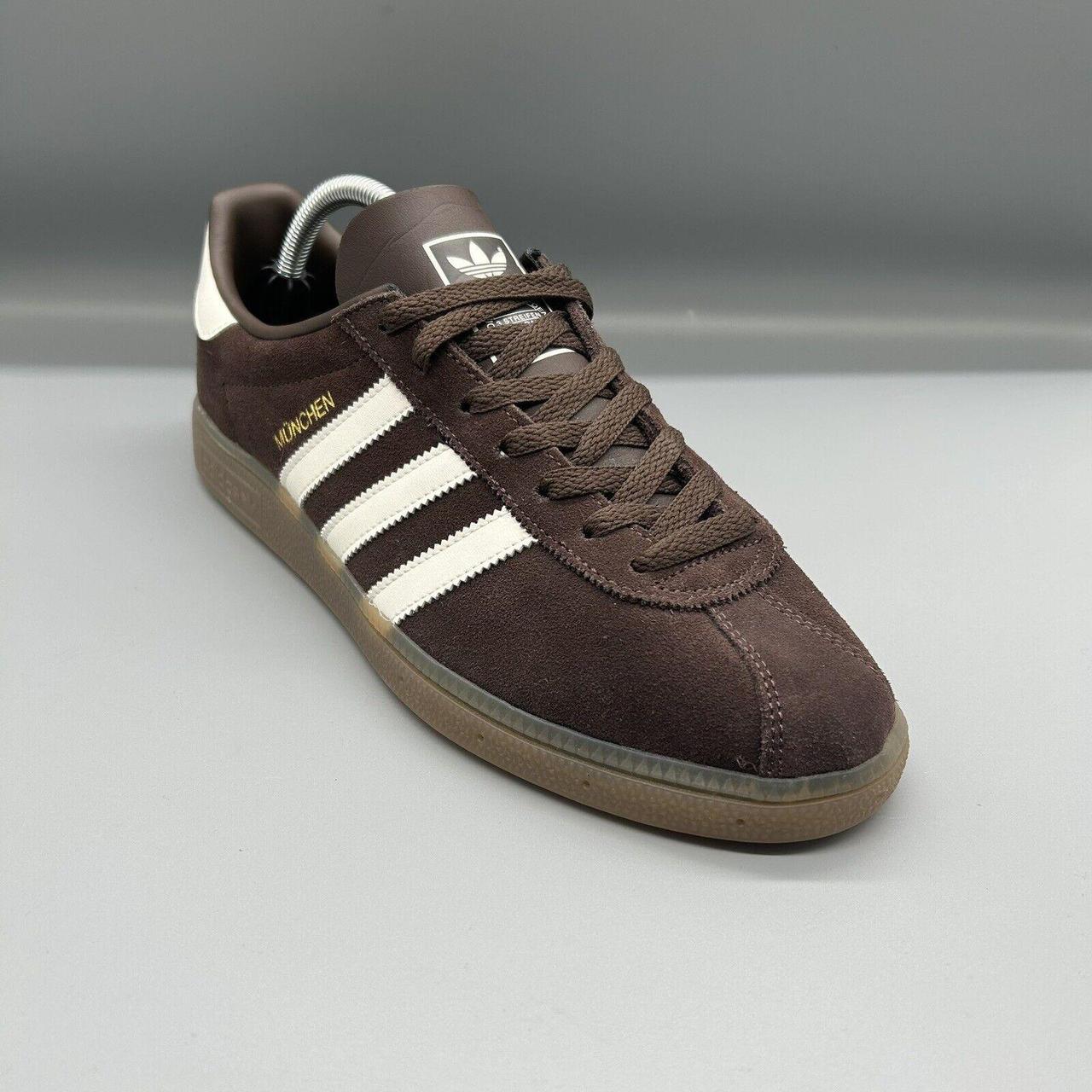 Adidas originals mens munchen trainers clearance black/white/gum