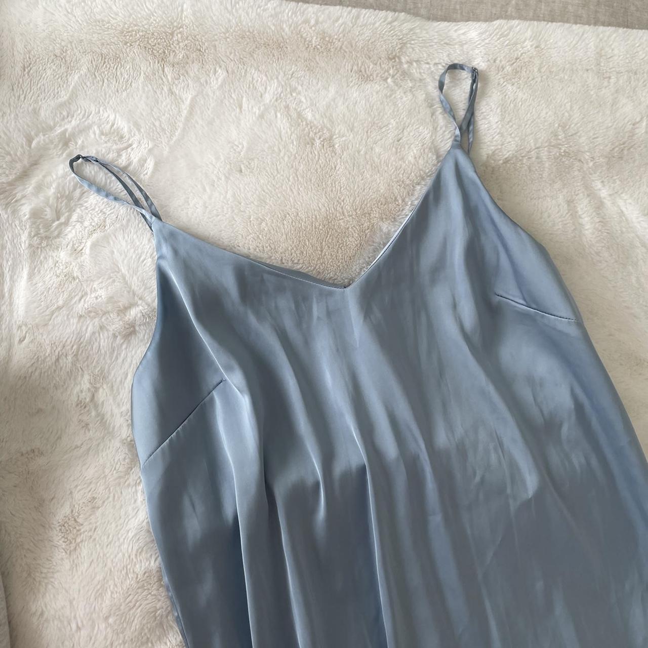 Satin Slip Midi Dress 🕊️Like new 🕊️Cute alone and for... - Depop