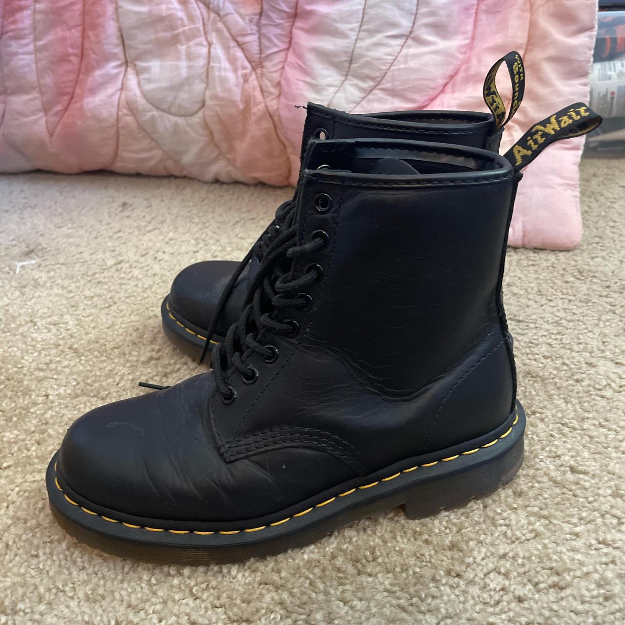 Botas Negras Mujer Antarktis Aal Gelegentlich 1460 Slip Resistant