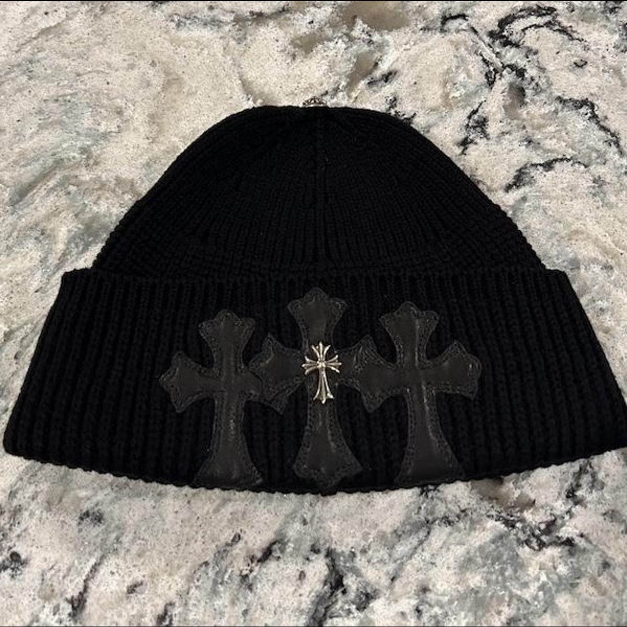 CHROME HEARTS TRIPLE CROSS BEANIE-