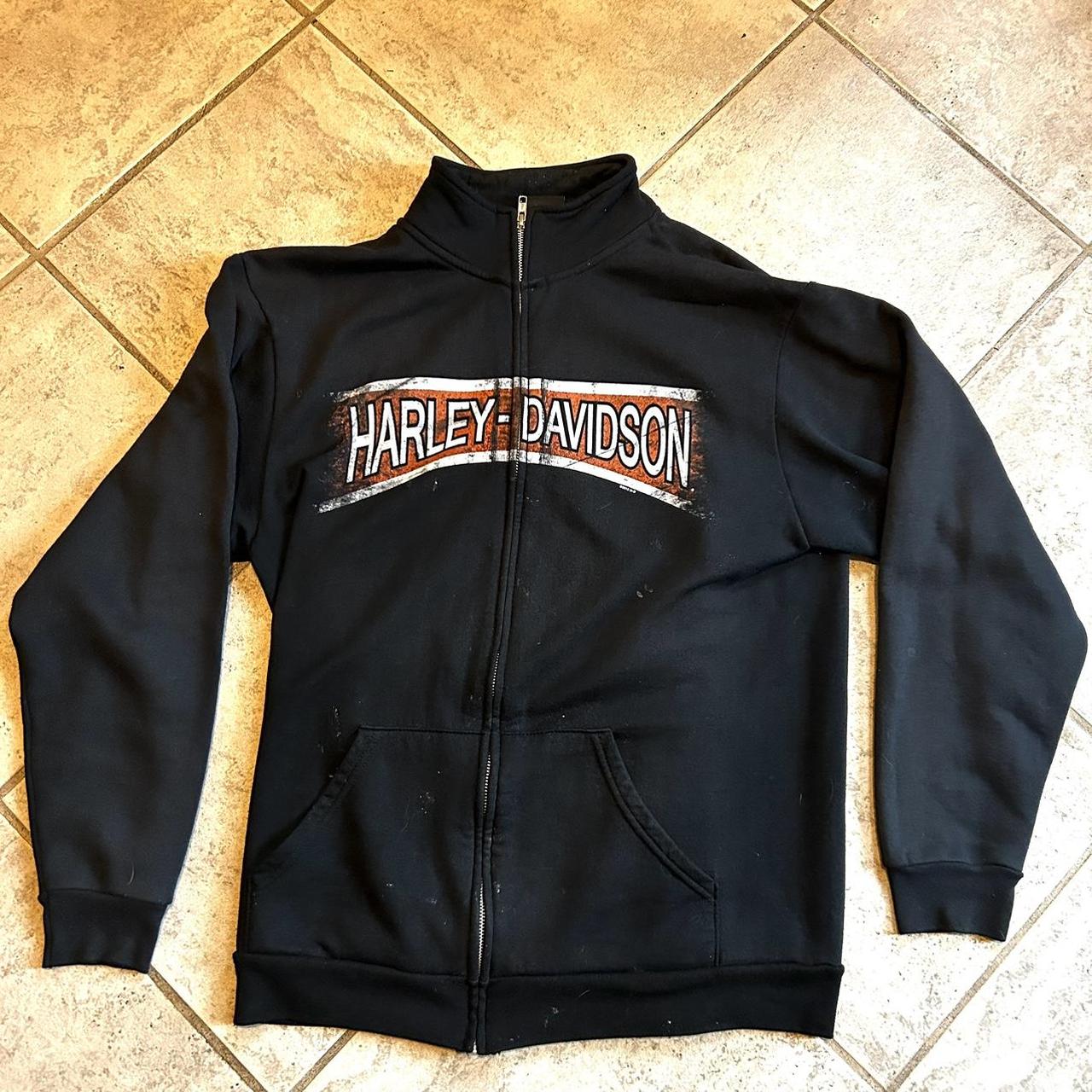 Y2K Zip Up Harley Davidson Jacket Good condition,... - Depop