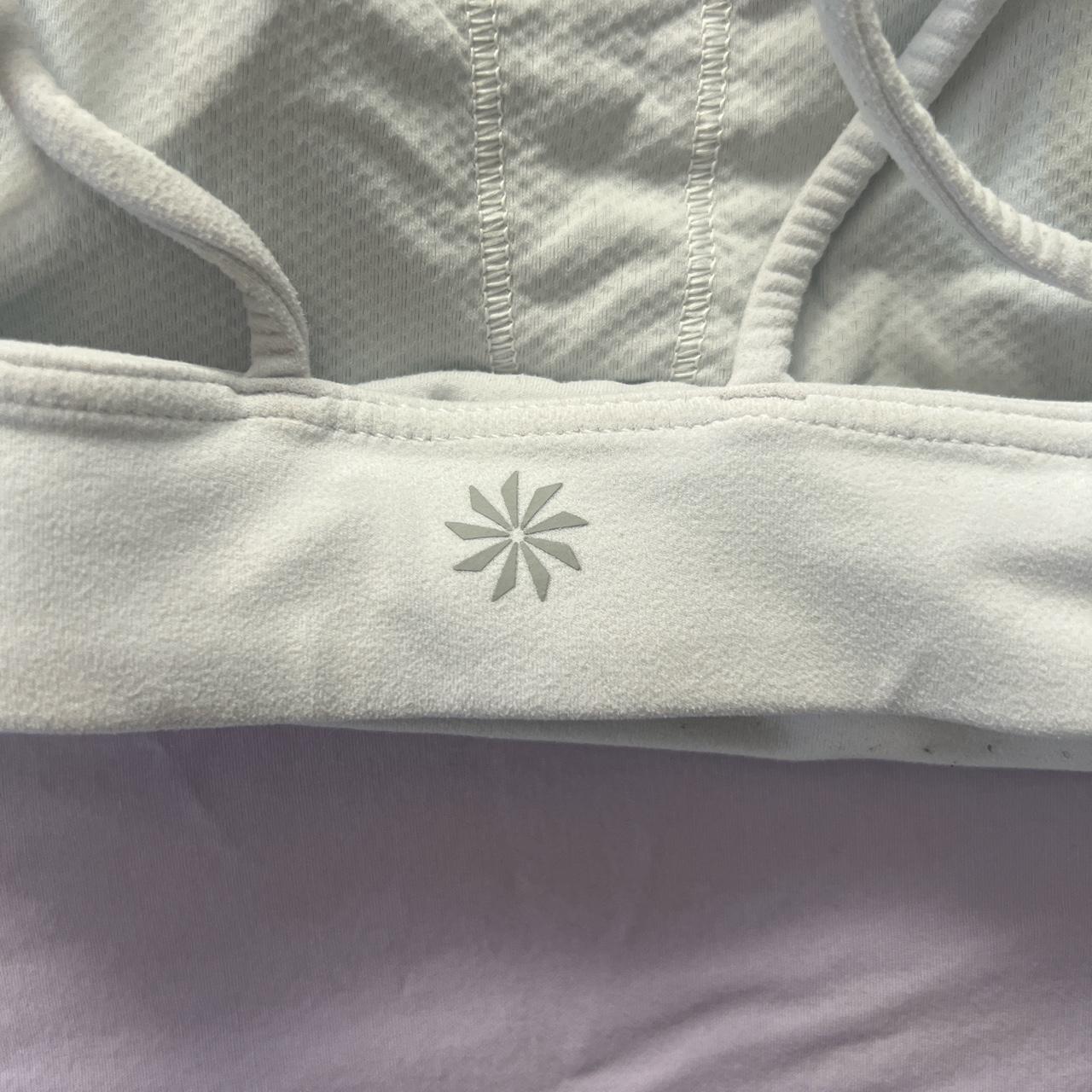 Athleta Women's White Bra Depop