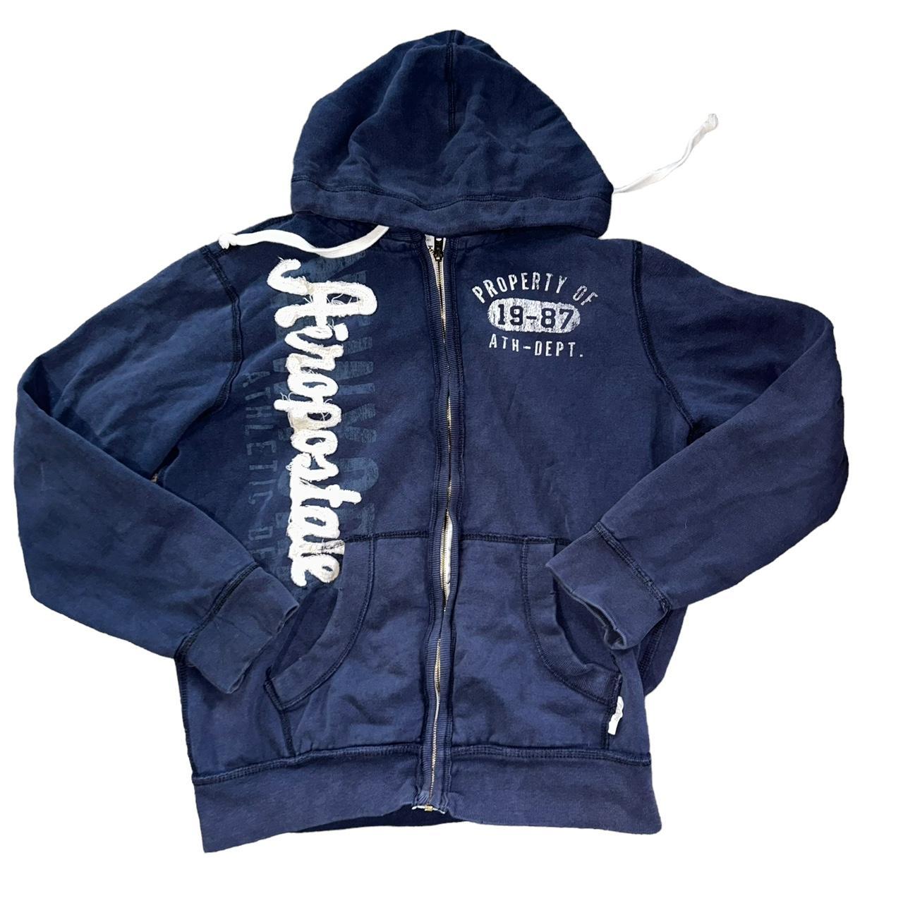 Y2k Aeropostale zip up hoodie 🔥 .fits like L #y2k... - Depop
