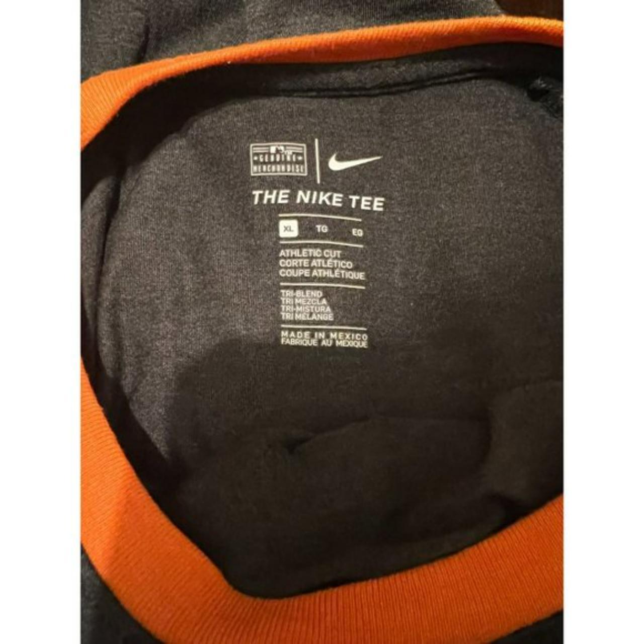 Orange Nike Giants baseball tee Model is a Large - Depop