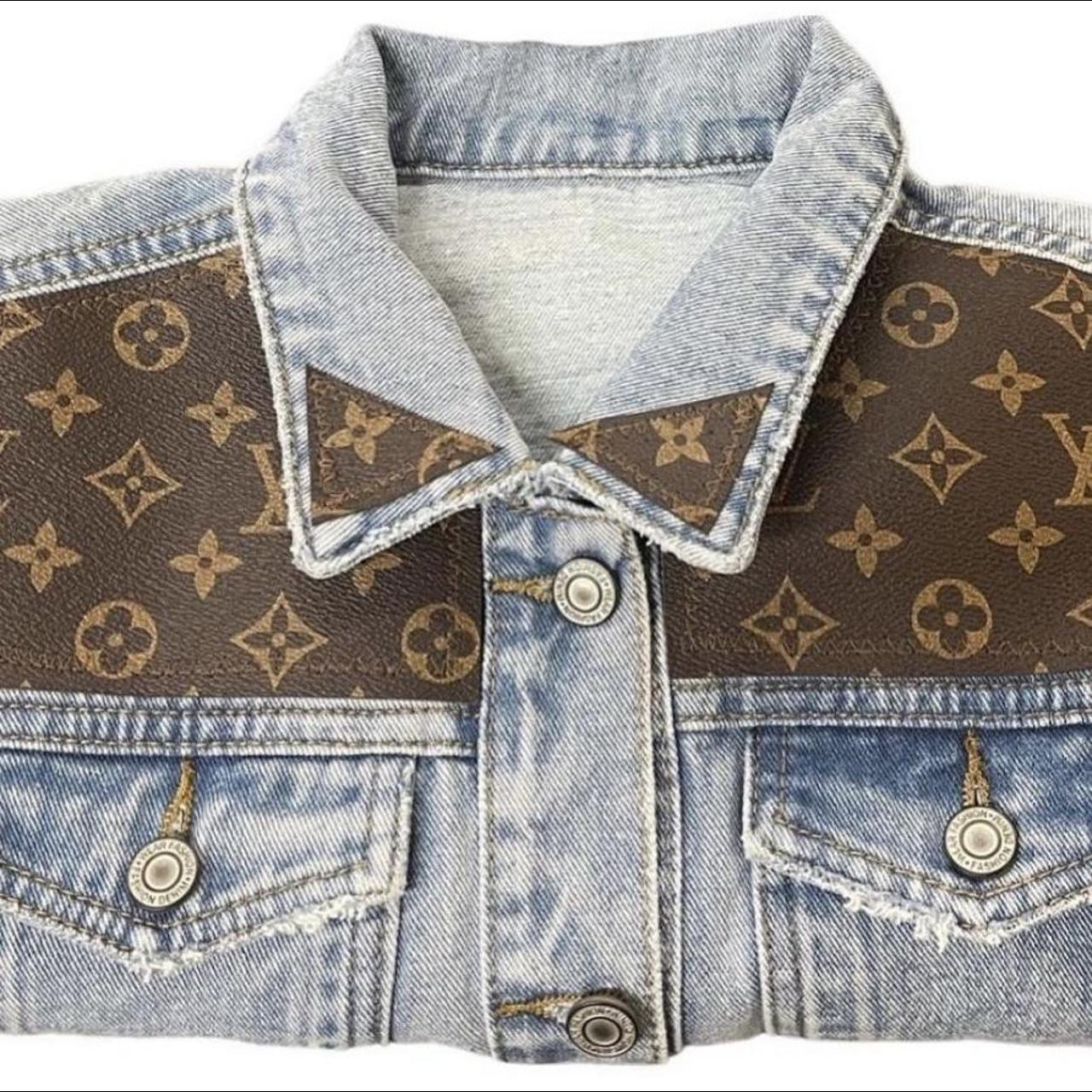 AN Custom Creations on Twitter Custom denim Louis Vuitton inspired jacket  louisvuitton httpstcoSkCV5oHZMW  Twitter
