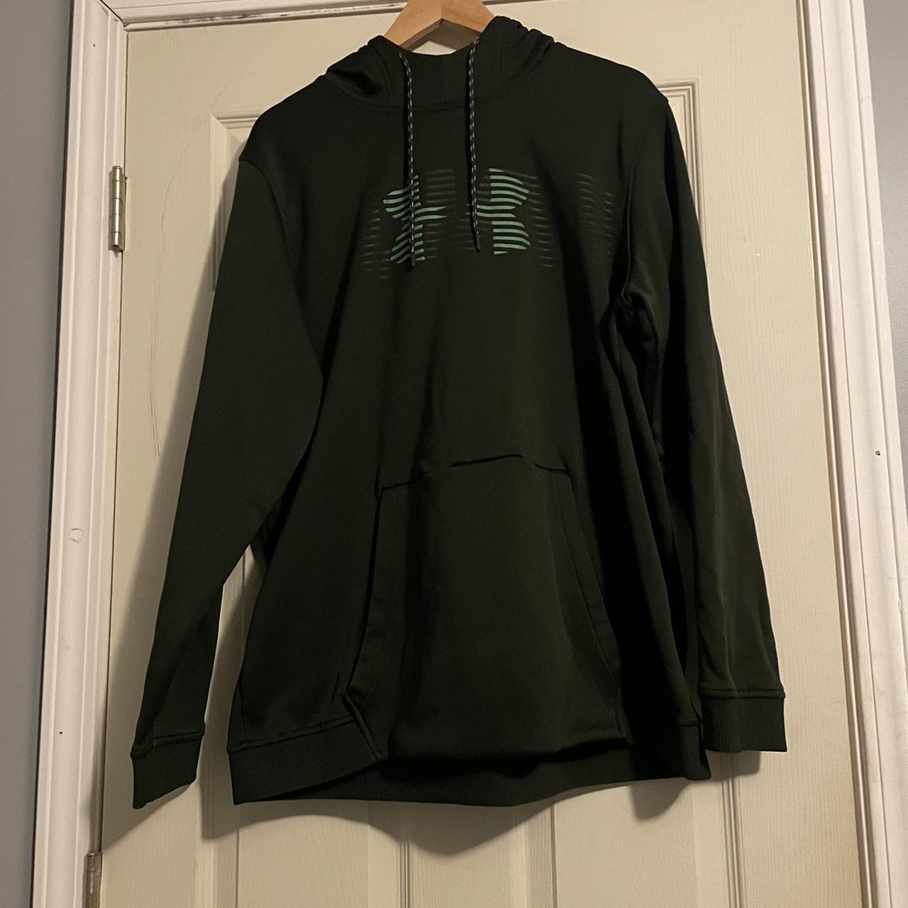 Green under armor hoodie, size XXL Depop