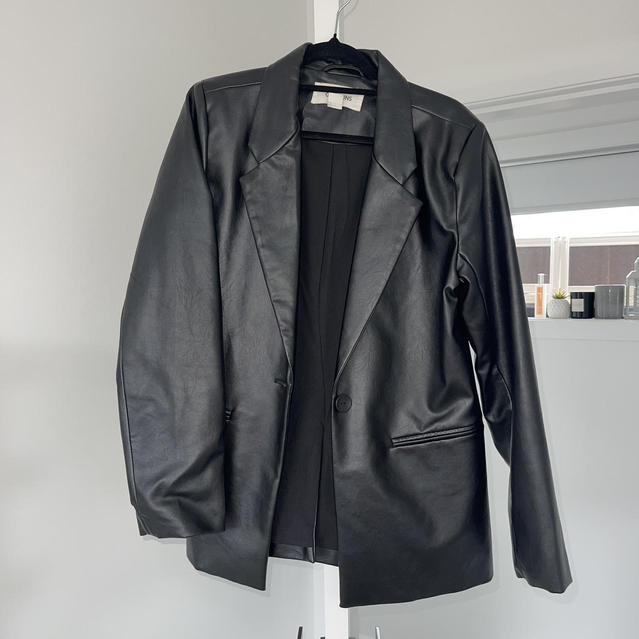 Glassons leather blazer jacket black. Worn out a few... Depop
