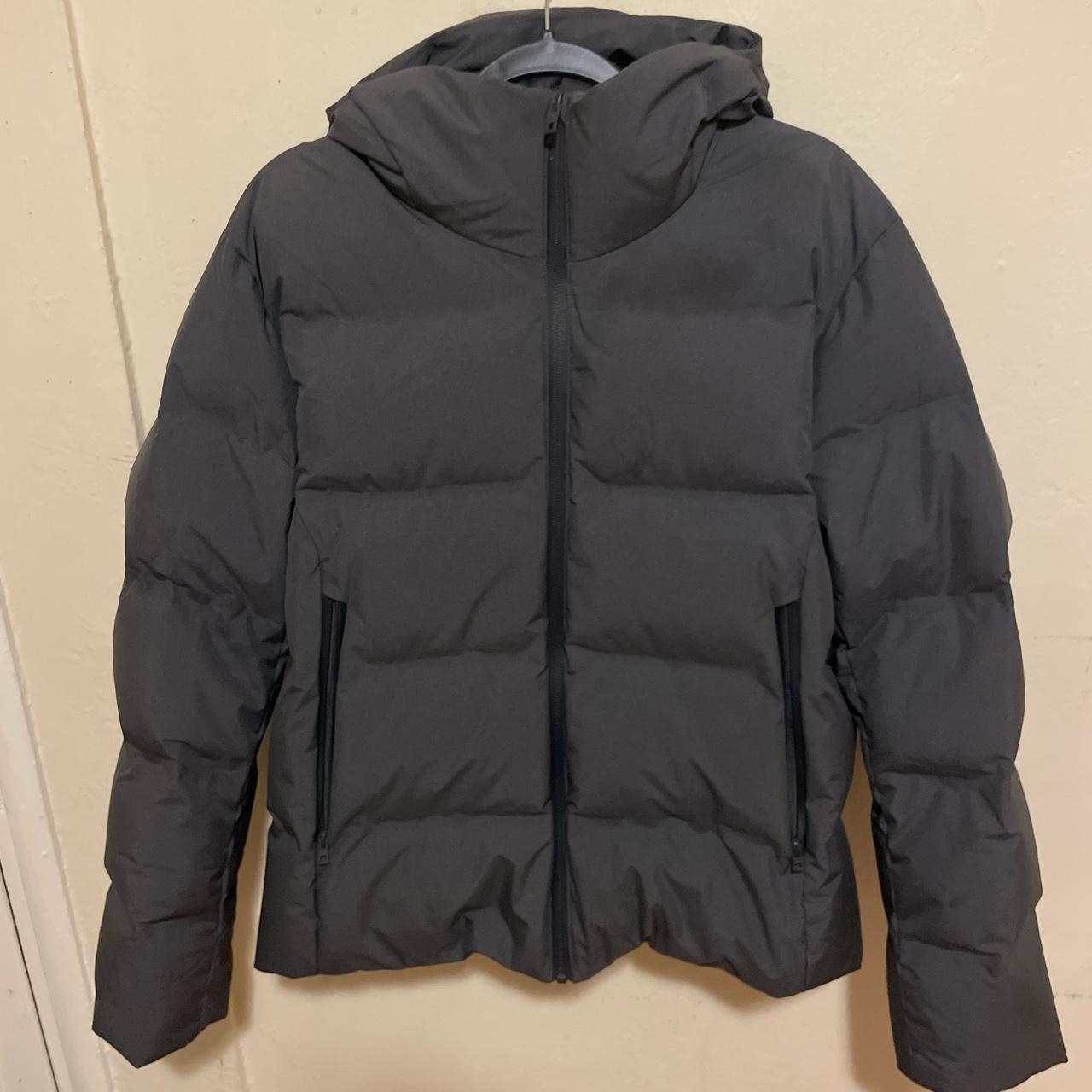 (retailed for $125) Dark Grey Uniqlo Puffer Jacket,... - Depop