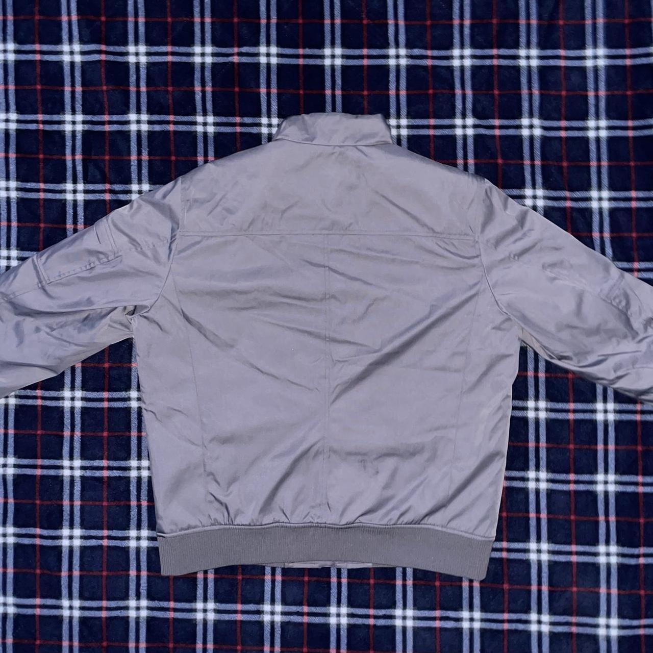 Banana Republic Dark Grey Bomber Jacket -size L | Depop
