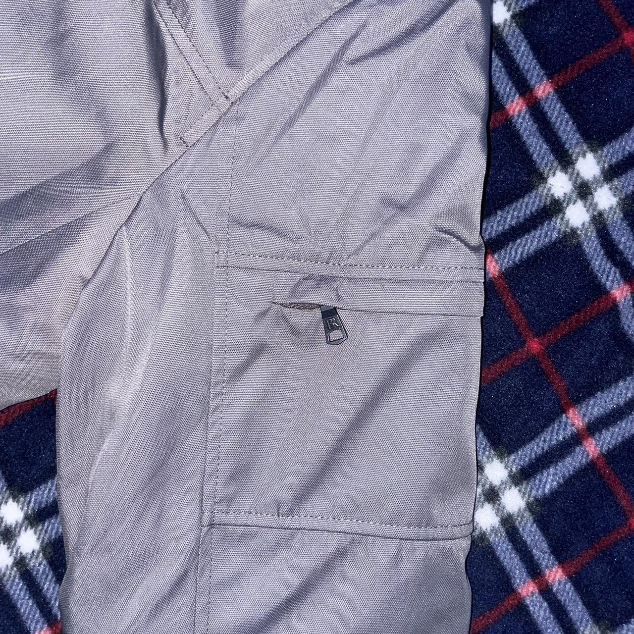 Banana Republic Dark Grey Bomber Jacket -size L | Depop