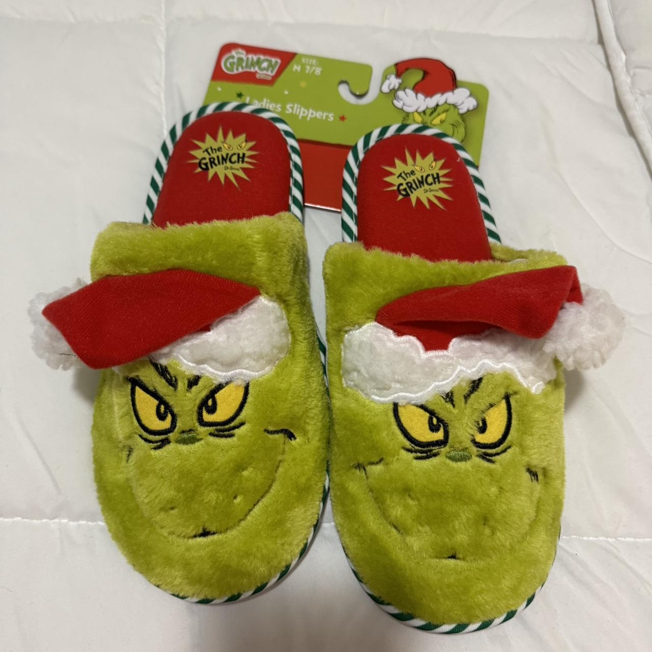 grinch-women-s-slippers-size-7-8-never-worn-brand-depop