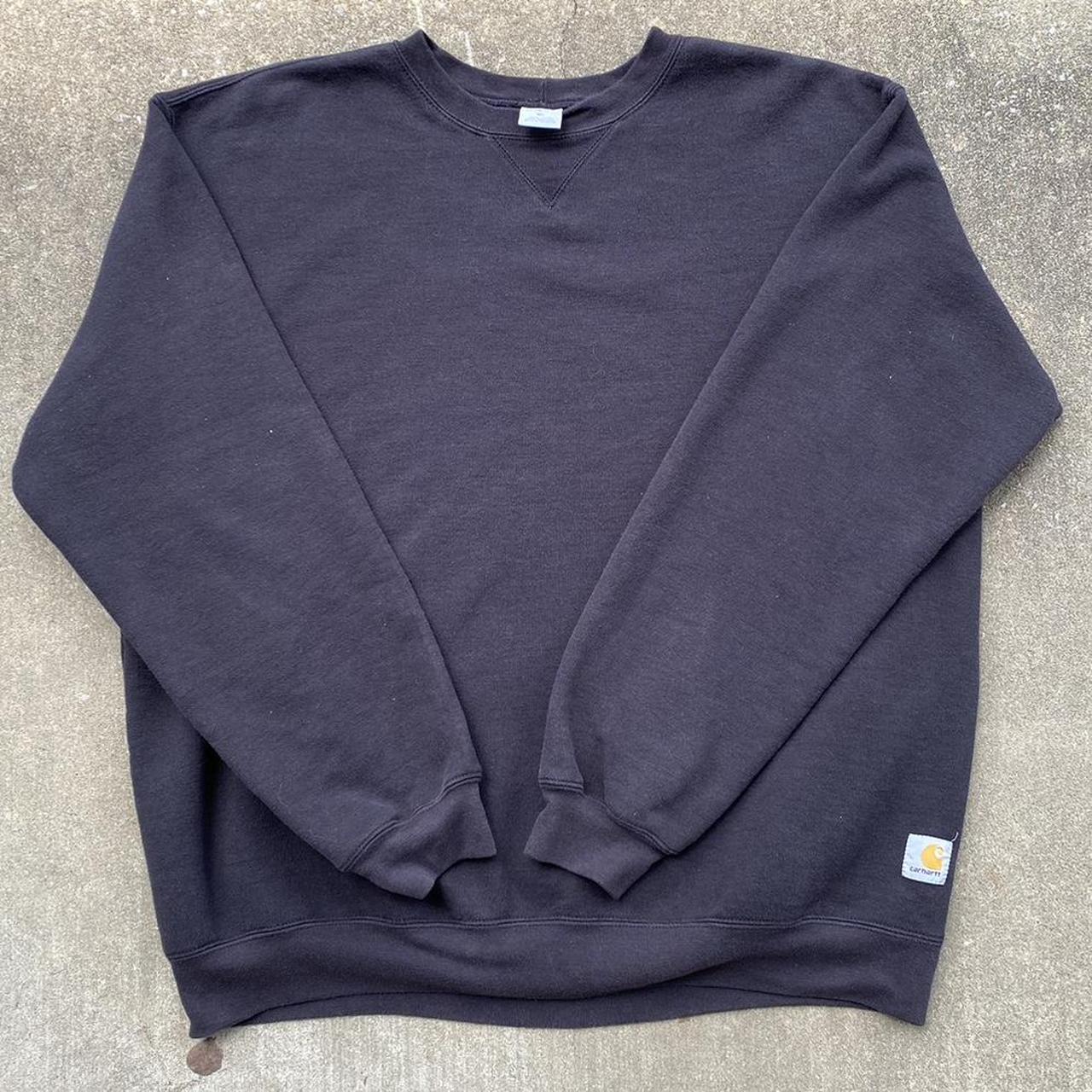 Carhartt Men's Black Sweatshirt Depop