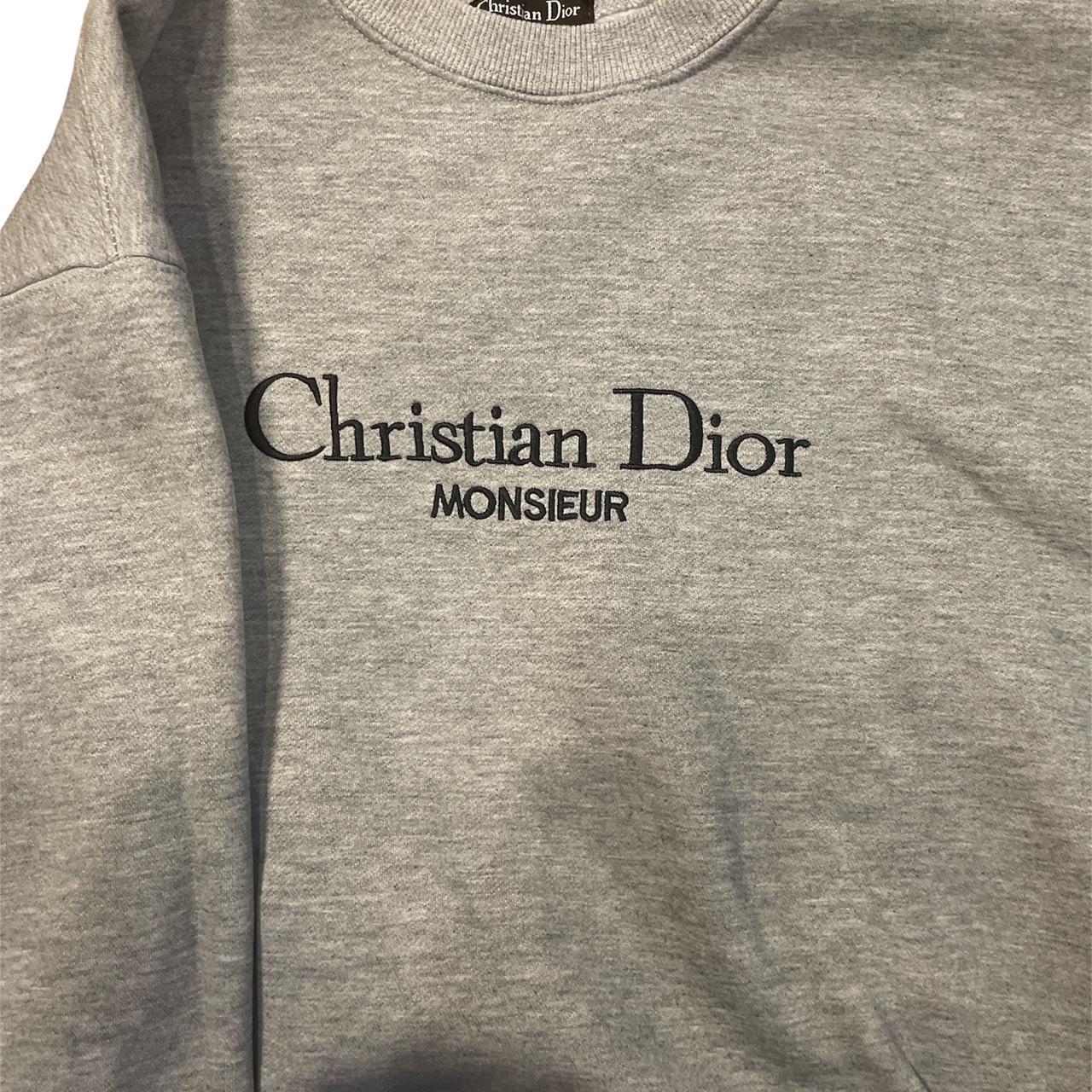 Christian Dior Men's Grey Jumper | Depop