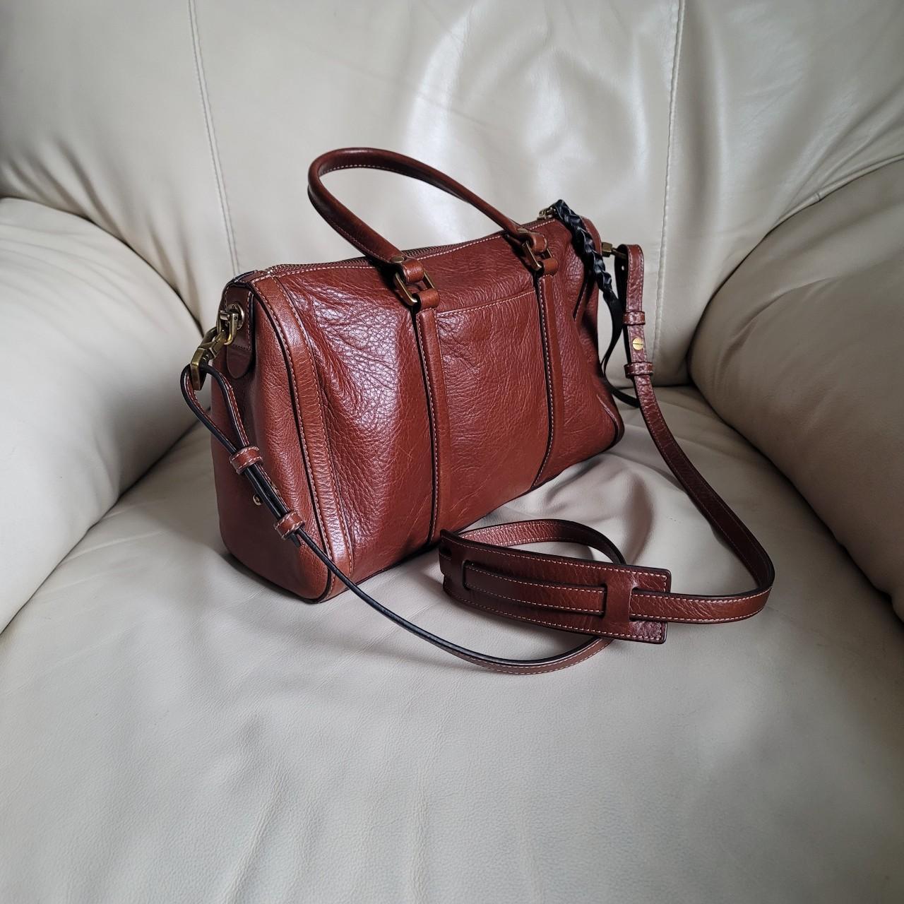Fossil Women's Satchels - Burgundy/Tan – Fossil l… - image 2