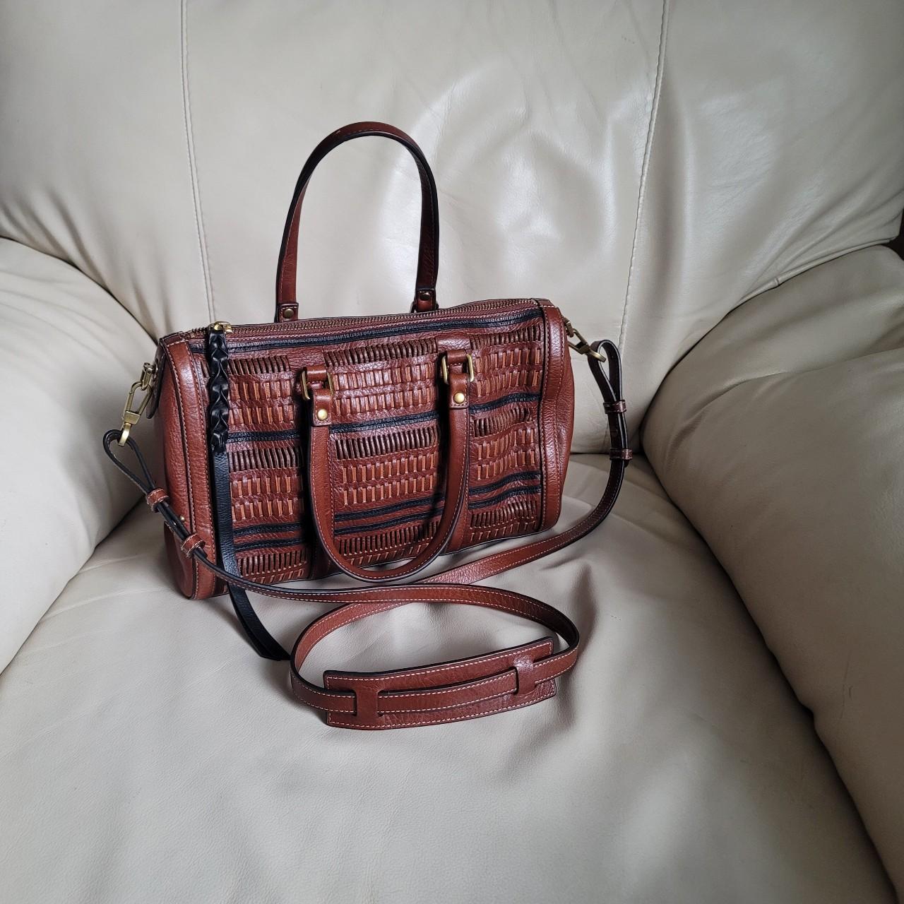 Fossil Women's Satchels - Burgundy/Tan – Fossil l… - image 3