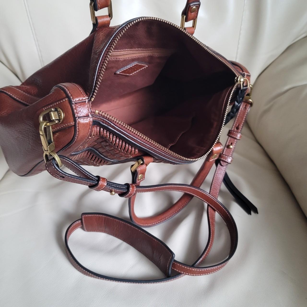 Fossil Women's Satchels - Burgundy/Tan – Fossil l… - image 4