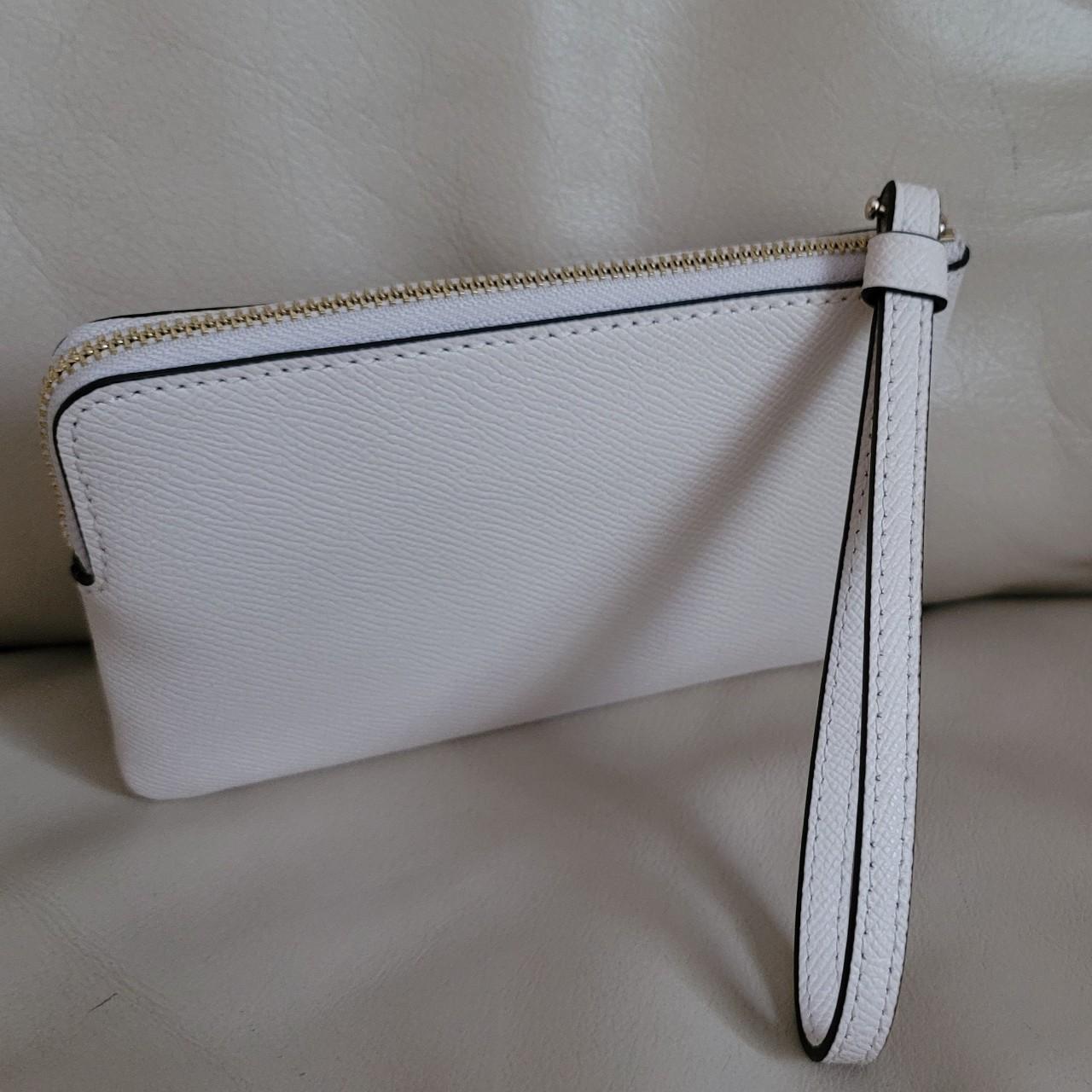 Alban Replacement White Leather Wristlet Strap for Wallet, Clutch