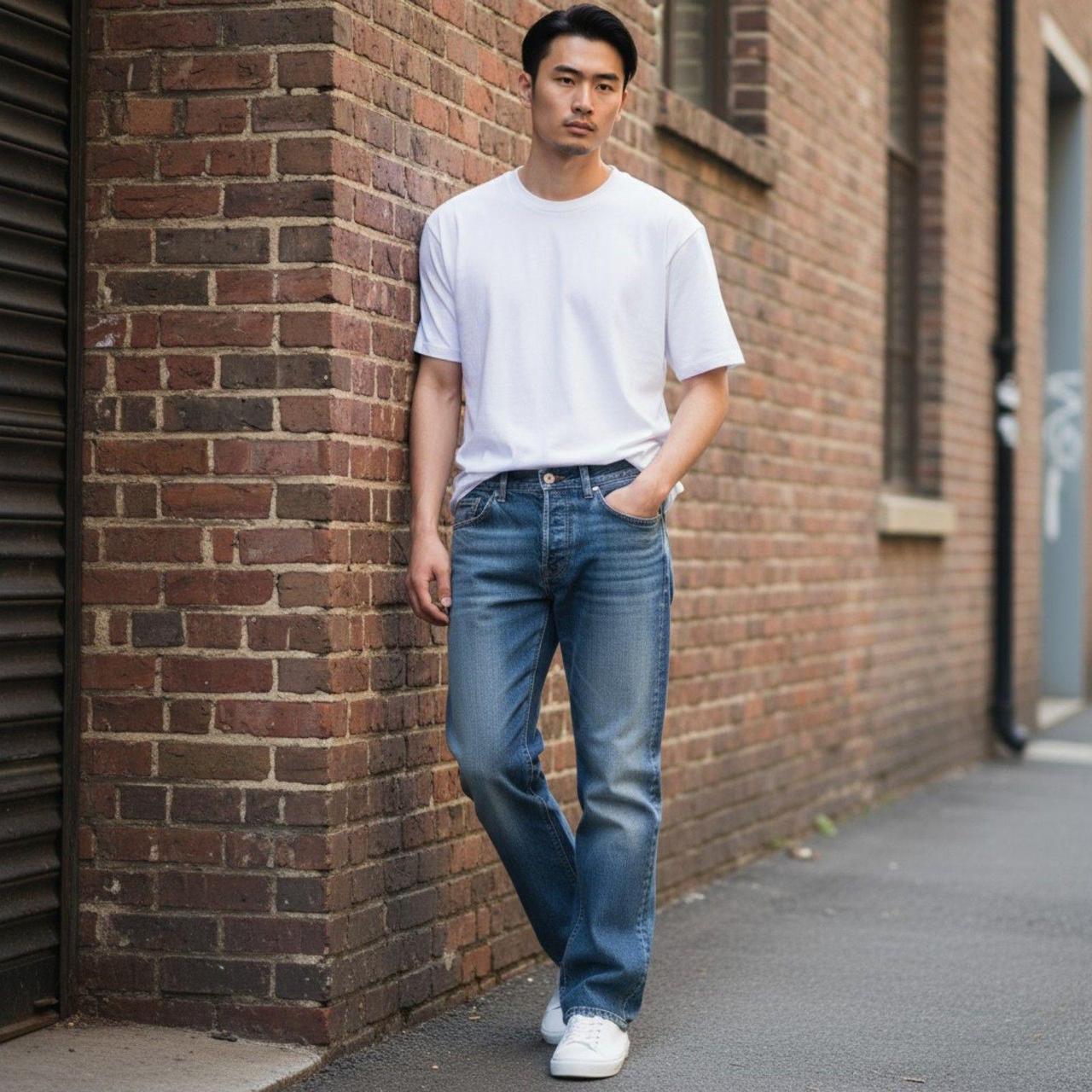 Source Unknown Men's Bootcut Distressed Jeans - B… - image 1