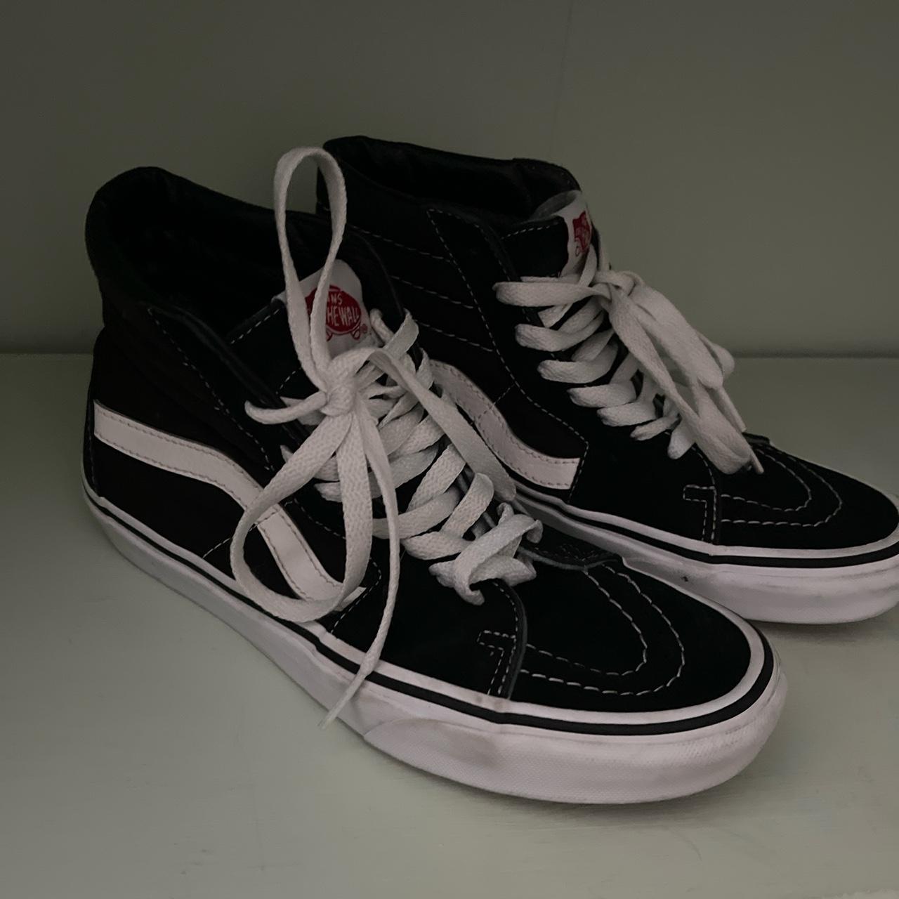 Black Hightop Vans - Depop