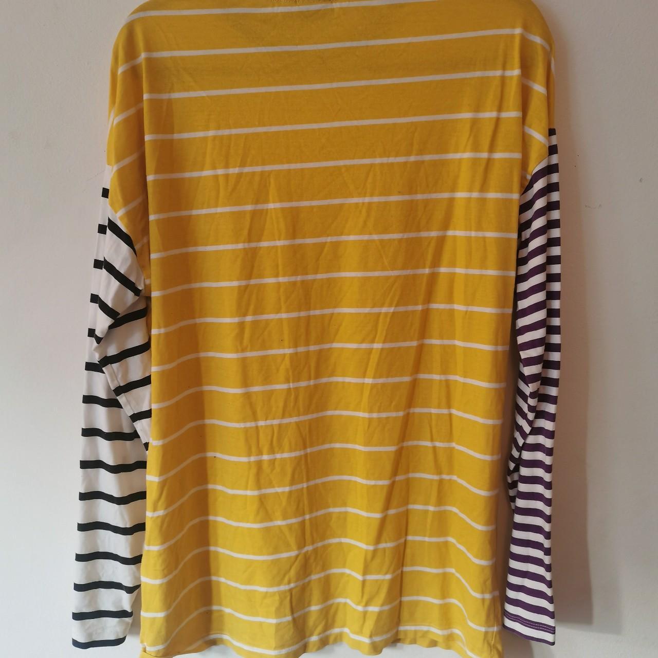 ASOS Men's Yellow and Purple Tshirt Depop