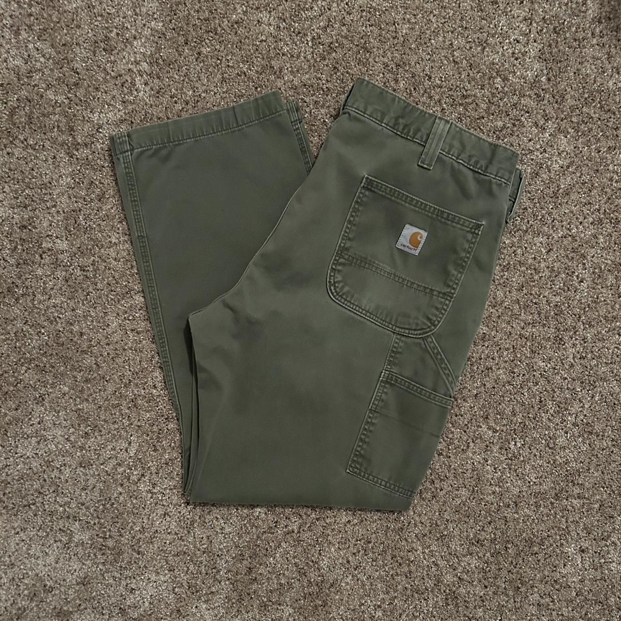 Carhartt / Relaxed Fit/ Carpenter Pants / Green /... - Depop