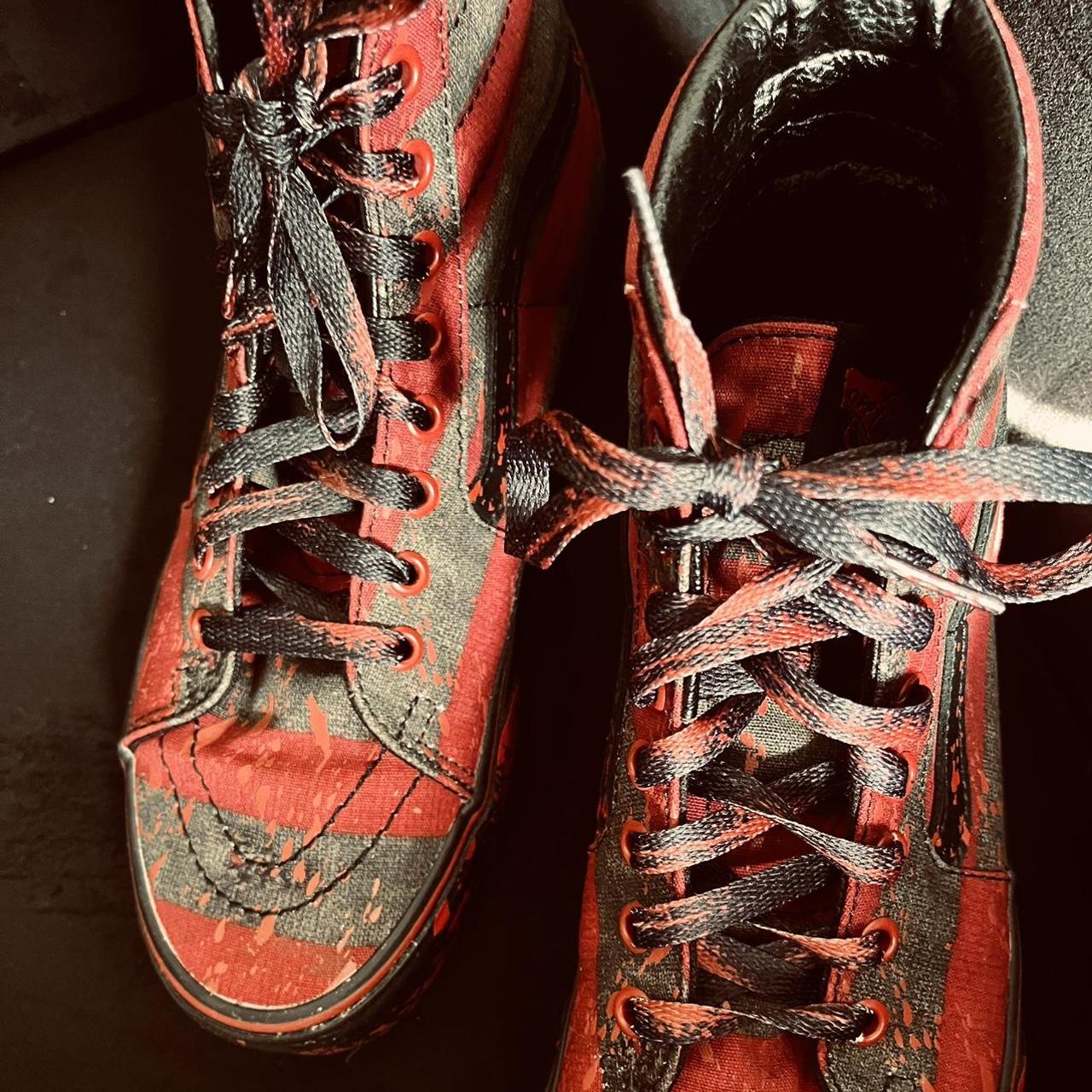 Limited edition Freddy Krueger vans, only worn... - Depop