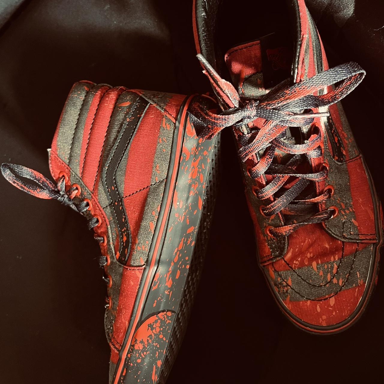 Limited edition Freddy Krueger vans, only worn... - Depop