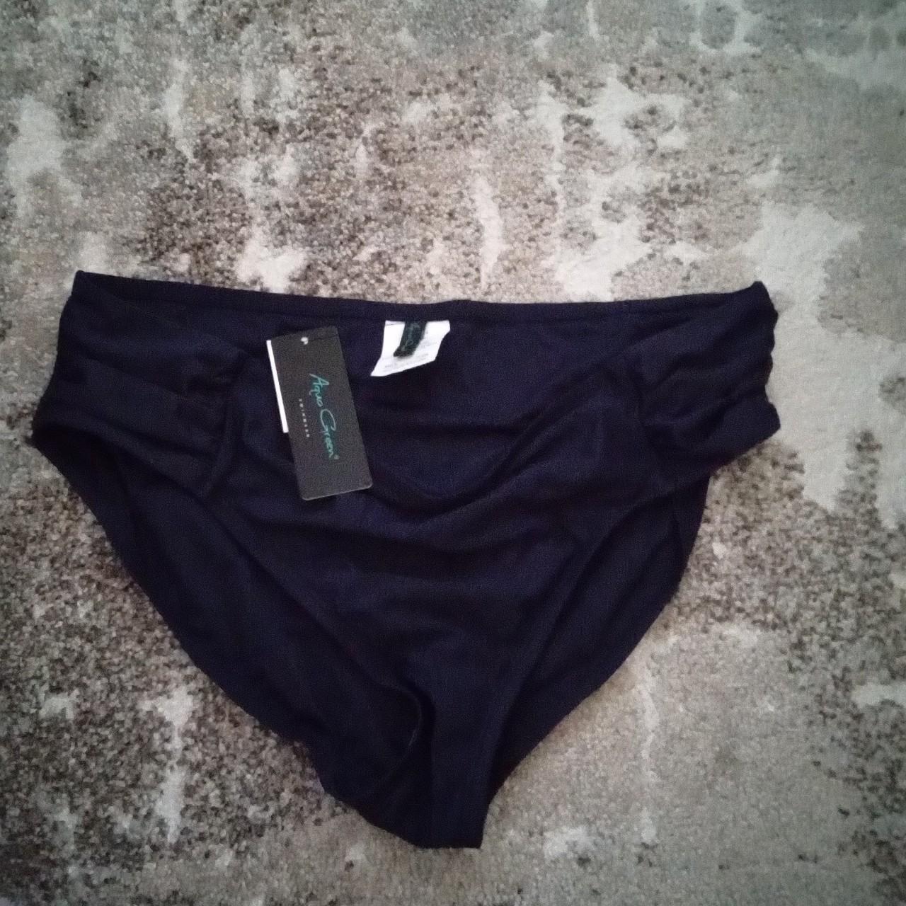 Aqua Women's Navy Bikiniandtankinibottoms Depop