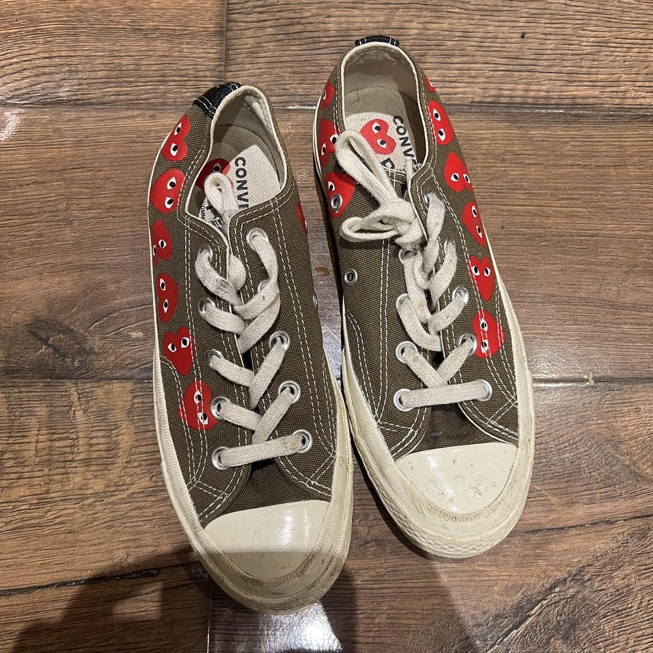 Authentic CDG brown converse. Worn but could easily. Depop