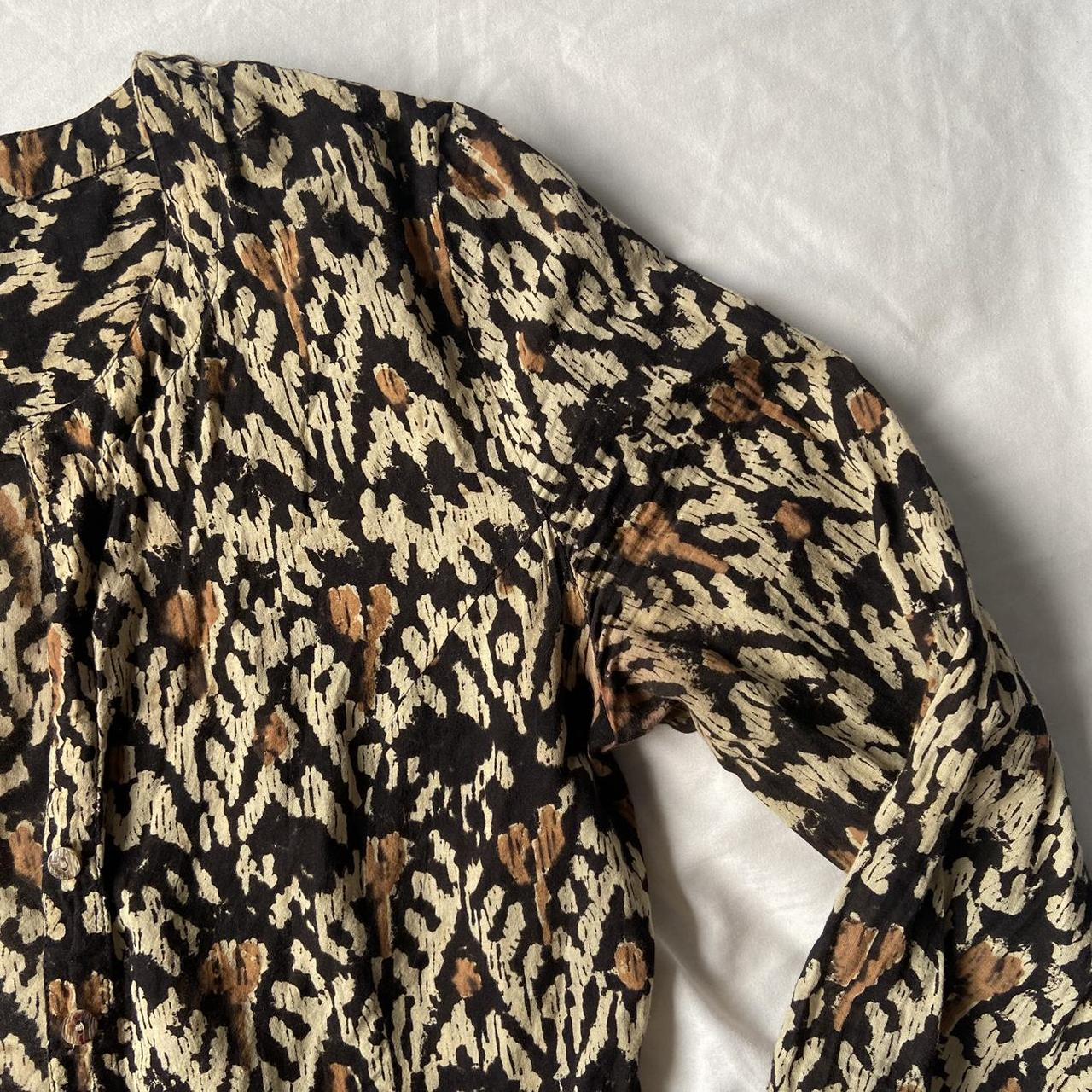ANOKHI Women's Tan and Black Dress (3)