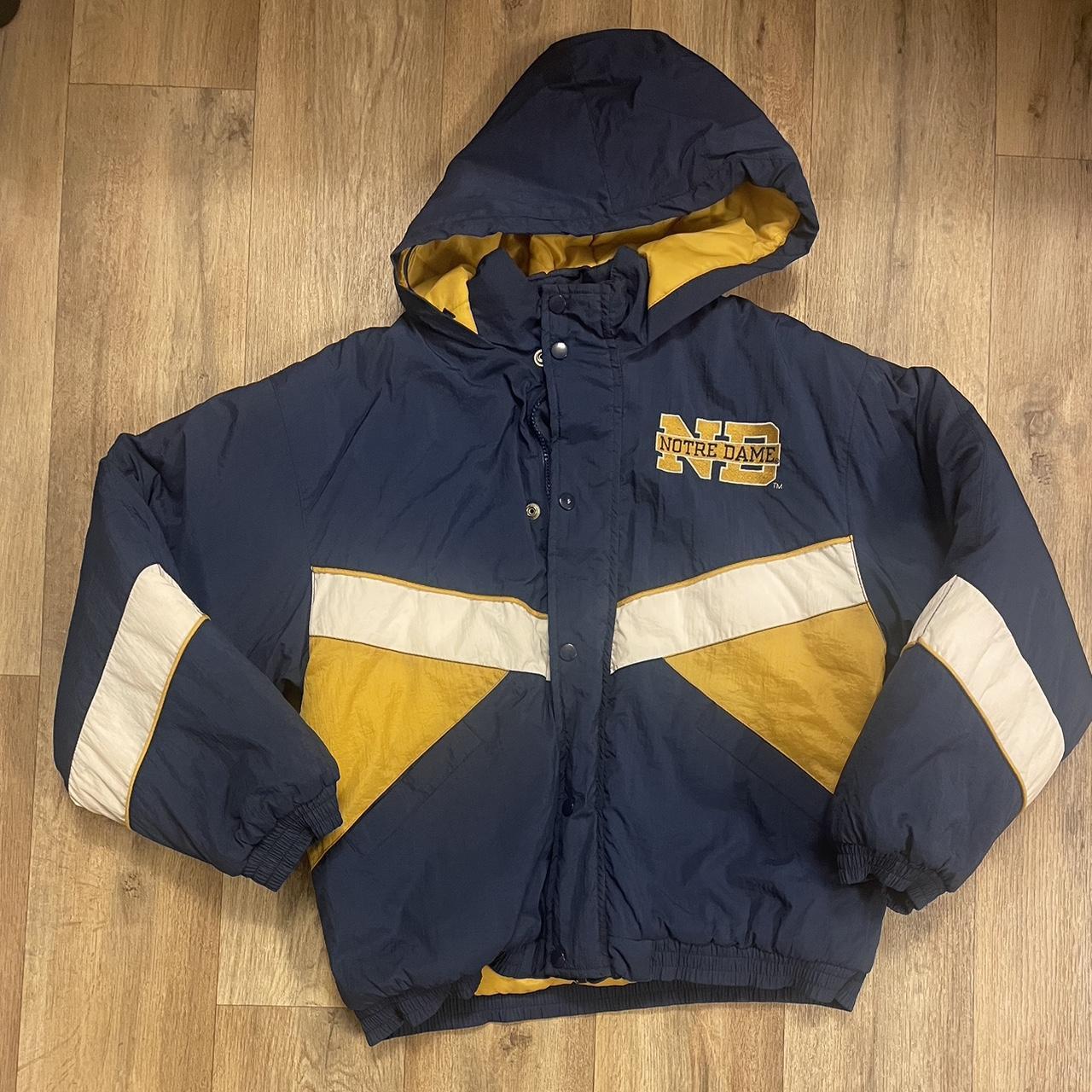 Notre Dame Puffer Jacket #Vintage #FightingIrish... - Depop