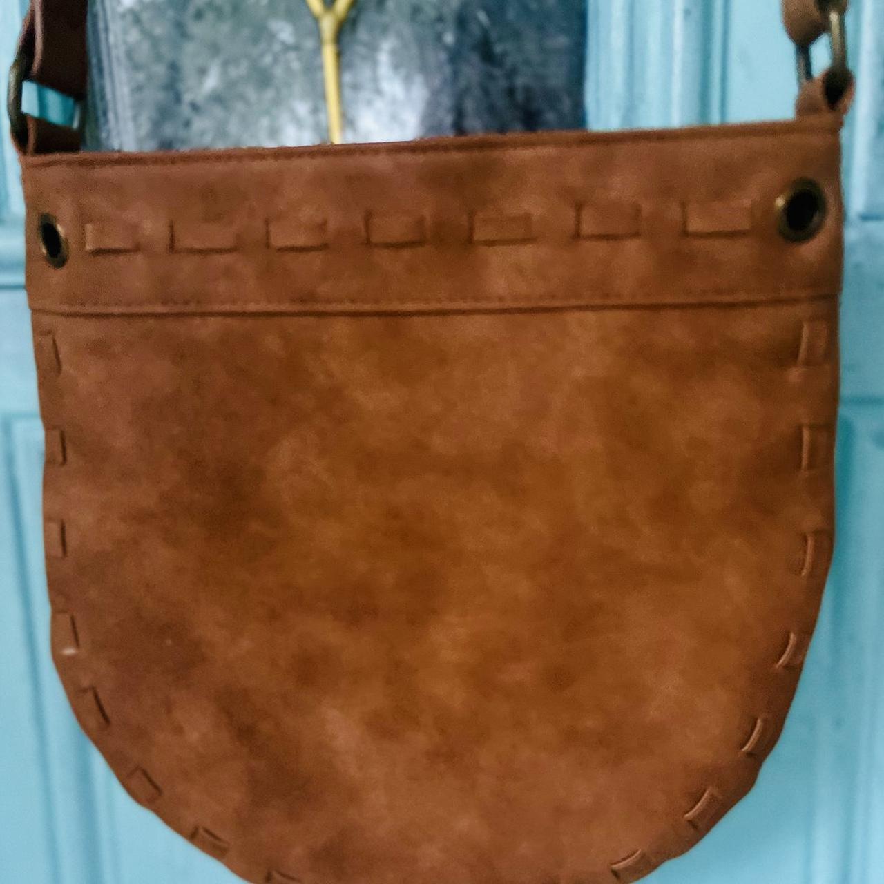 Twig Arrow brown faux leather crossbody purse Depop