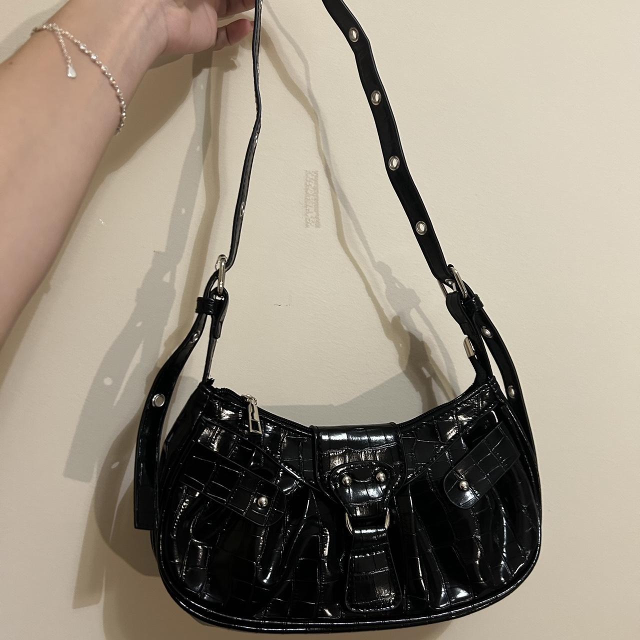 vintage y2k black purse 🖤 #vintage #y2k #nightstyle... - Depop