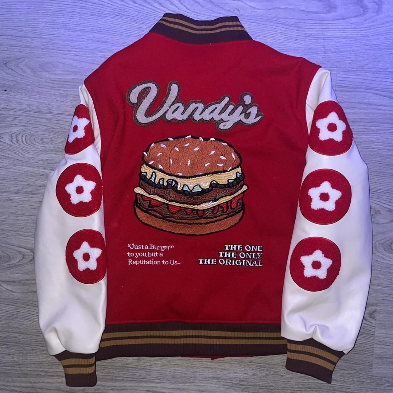 Vandy The Pink 4Th Anniversary Varsity Jacket Size M Red White Outerwear  Men'S
