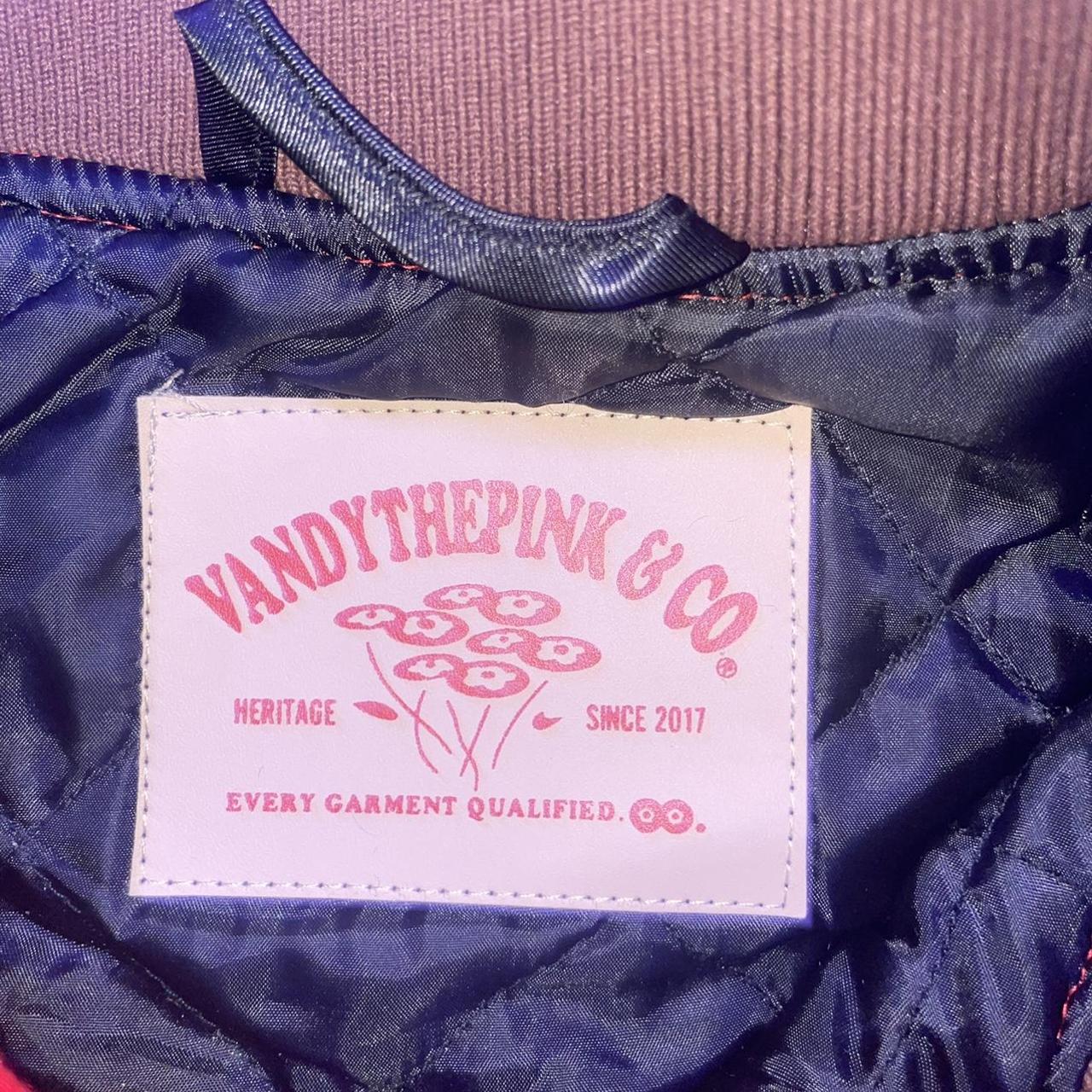 Vandy The Pink 4 Year Anniversary Varsity Jacket Black Sail