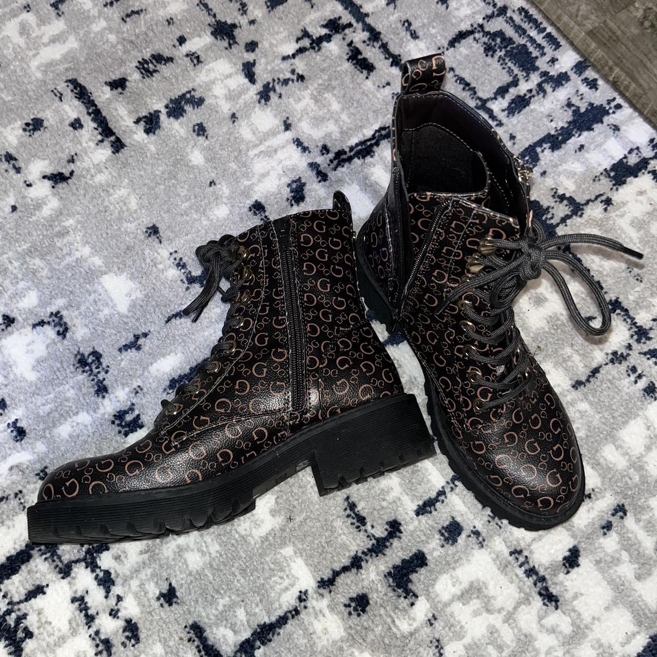 guess lace up boots