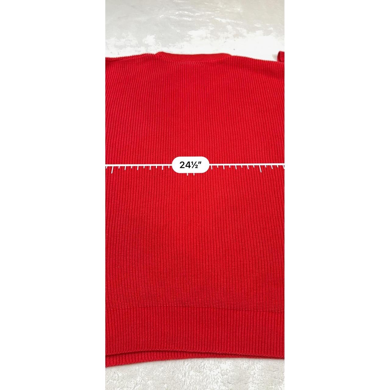 Vintage Men's Sweater - Red - L – Lord Jeff Mens … - image 5