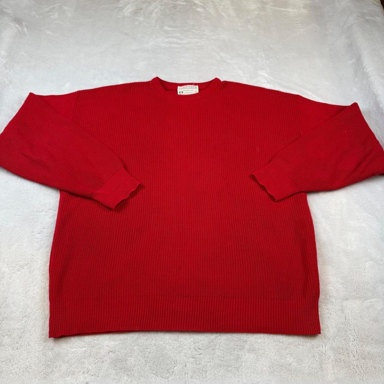 Vintage Men's Sweater - Red - L – Lord Jeff Mens … - image 1