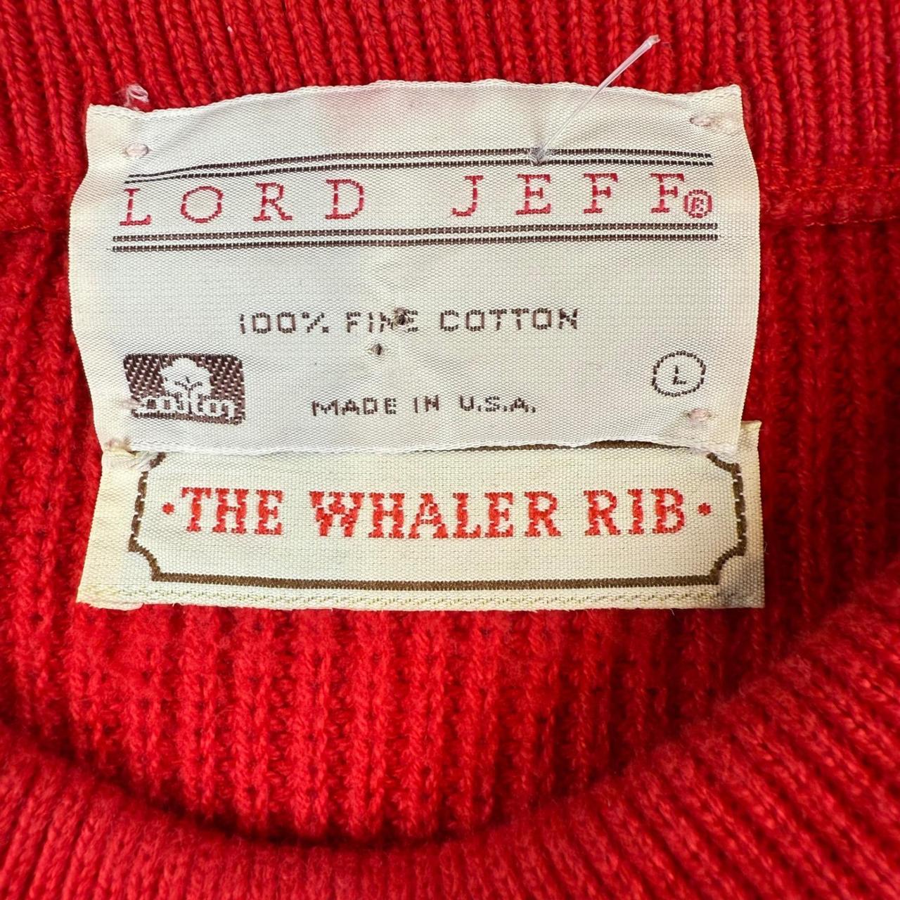 Vintage Men's Sweater - Red - L – Lord Jeff Mens … - image 4
