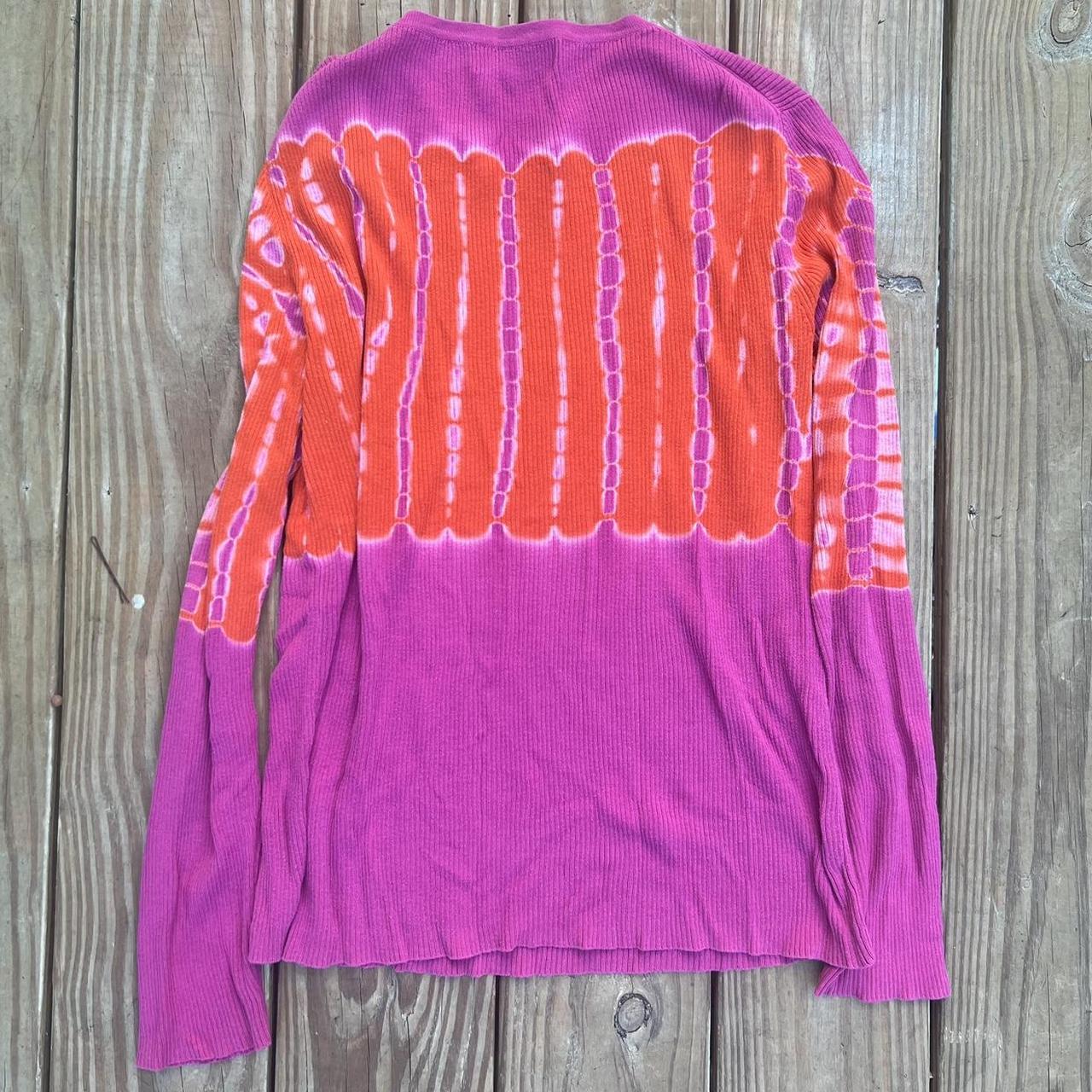 Michael Kors Women's Pink and Orange Shirt Depop