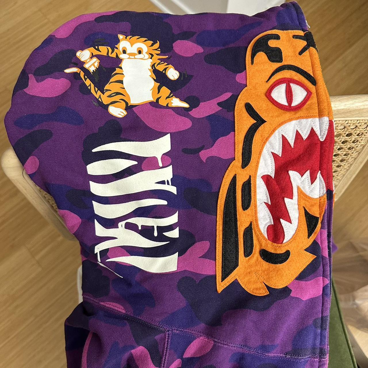 BAPE Camo Tiger Full Zip Hoodie (FW18)-Size XXL | Depop