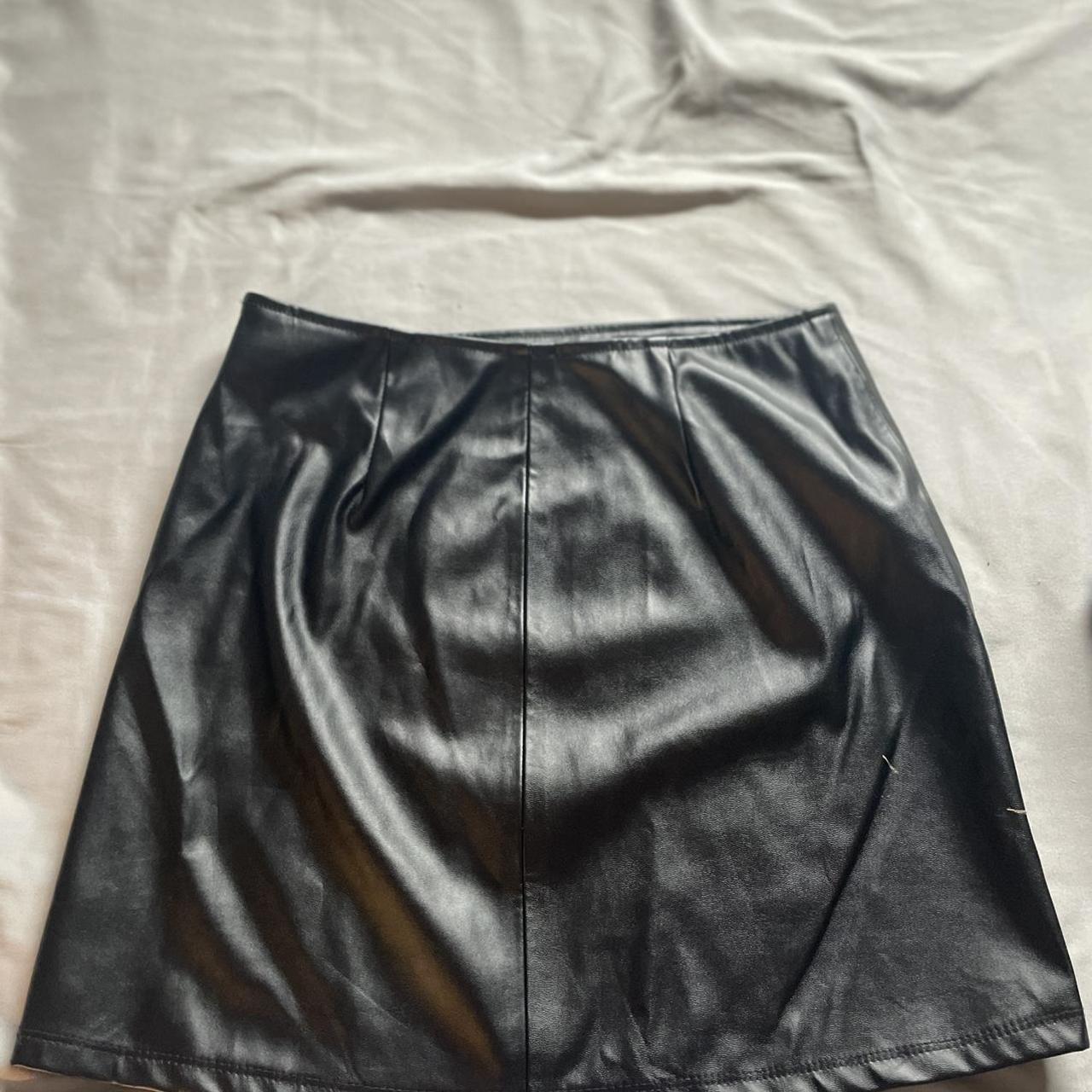 Kendall and Kylie Faux Leather Miniskirt Size xS... - Depop