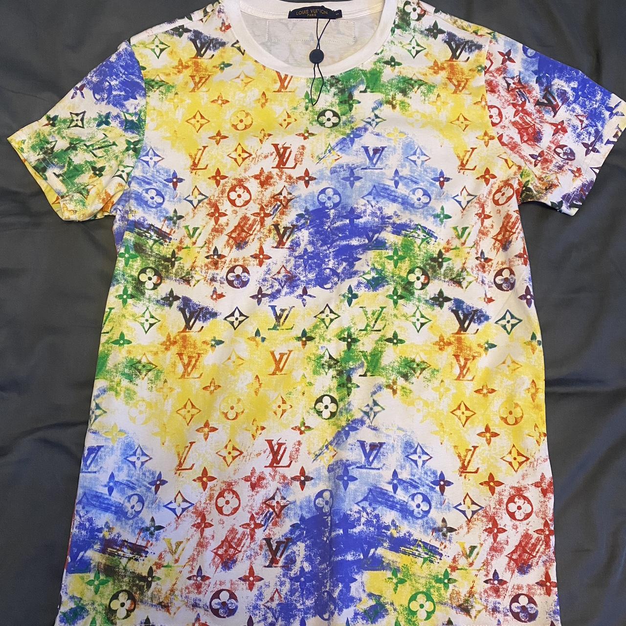 vuitton colorful shirt