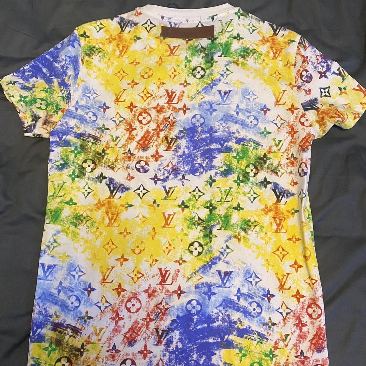 colorful louis vuitton shirt